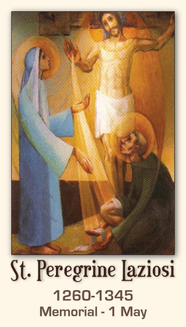 St. Peregrine Prayer Card